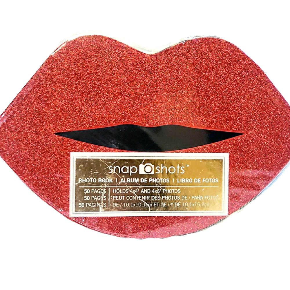 Lip Shaped Red Photo Book